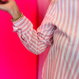 Pink Striped Button Down Shirt