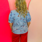 Cherry Sweet Stripe Top