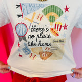 No Place Like Home Baseball Crop Tee