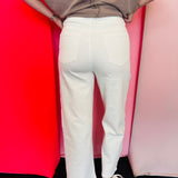 Howdy Embroidered White Jeans
