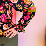 Exclusive Floral Border Top