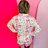 Daylight Bow Ruffle Pajama Set