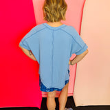 Cornflower Corded Top