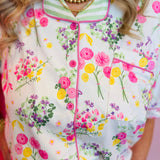 Timeless Petals Ruffle Pajama Set