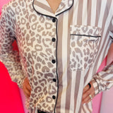 Bella & Stripes Ruffle Pajama Set