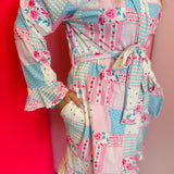 Pink Heirloom Patchwork Robe