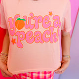 Poppy & Pine You're a Peach Crop Tee