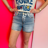 Judy Blue Foil Seam Shorts