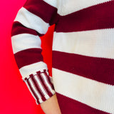 Cabernet Striped Sweater