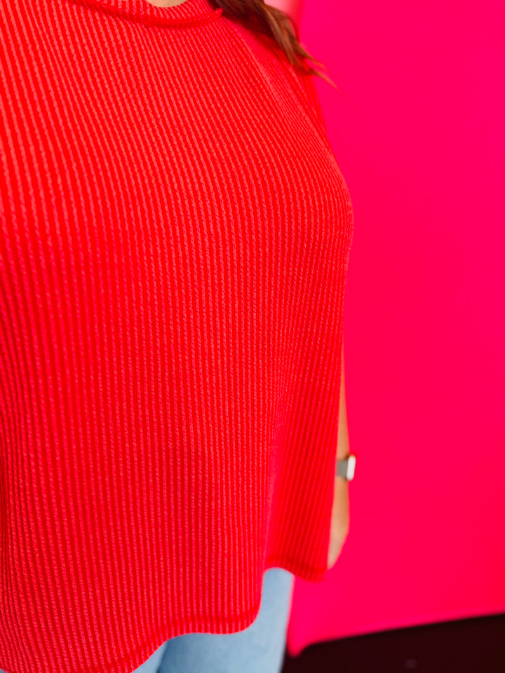 Ruby Raised Ribbed Top (Plus)