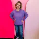 Lavender Two-Tone Sweater