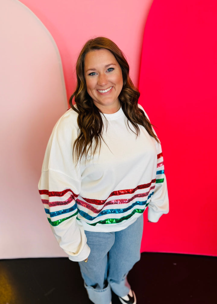 Out Of Town Sequin Pullover