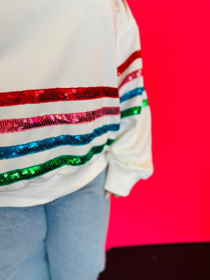 Out Of Town Sequin Pullover