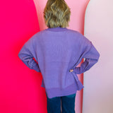 Lavender Two-Tone Sweater