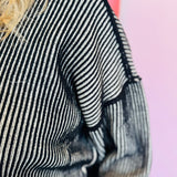 Black & White Two-Tone Sweater