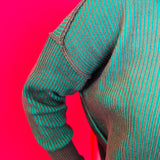 Dark Olive Two-Tone Sweater