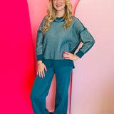 Judy Blue Teal Wide Leg Jeans