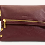 Hammitt VIP Medium - A luxurious cherrywood red handbag with gold hardware.