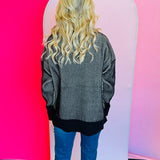 Black & White Two-Tone Sweater