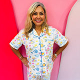 Sunday Brunch Ruffle Pajama Set