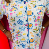 Sunday Brunch Ruffle Pajama Set