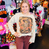 Witchy Leopard Blingy Sweatshirt