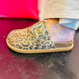 Leopard Josephine Embroidered Clogs