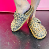 Leopard Josephine Embroidered Clogs