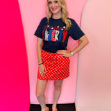 Sweet Land Of Liberty Appliquéd Tee