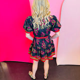 Black & Red Floral Dress