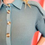 Ash Jade Pocketed Waffle Dress