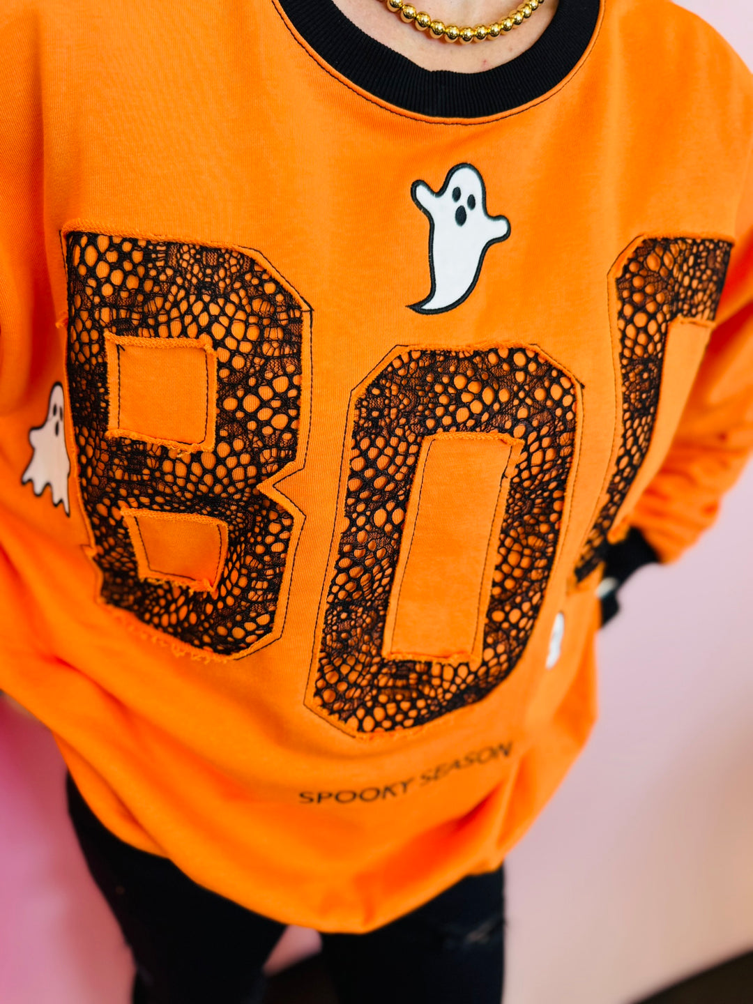 Halloween Spooky Face Ghost Sweatshirt