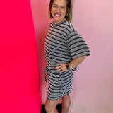 Black Striped Comfort Set