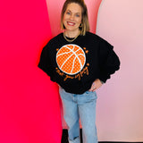 Basketball Game Day Feeling Crop Sweatshirt