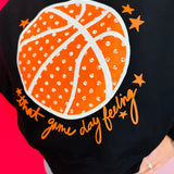 Basketball Game Day Feeling Crop Sweatshirt