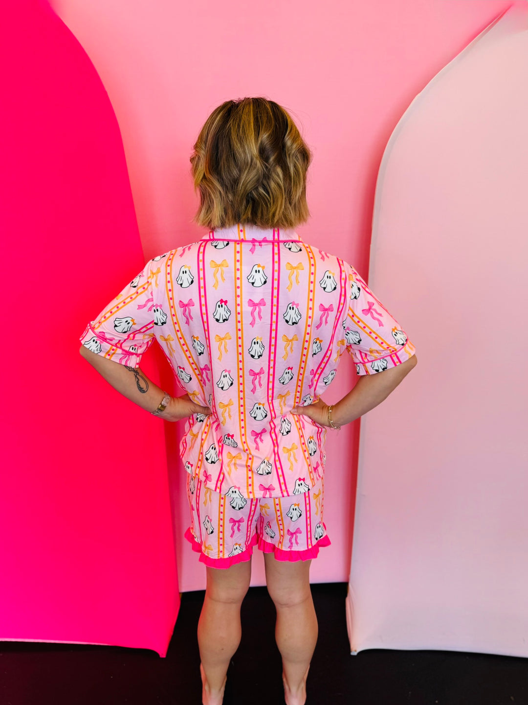 GiGi The Ghost Ruffle Pajama Set