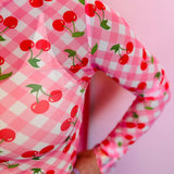 Keigan Cherry Picnic Mesh Top