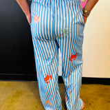 Striped Crab Beach Pants