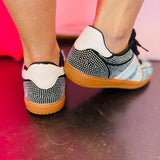 Black Rhinestone Lennon Sneakers