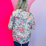 Paisley Sherpa Hooded Jacket