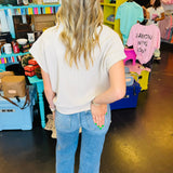Sand Beige Half Zip Top