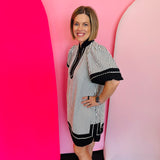 Black & White Mini Dress