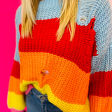 Stripe Crochet Sweater