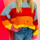 Stripe Crochet Sweater