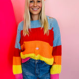 Stripe Crochet Sweater