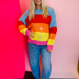 Stripe Crochet Sweater