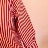 Burgundy Striped Top