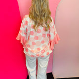 Polka Dot Babydoll Top