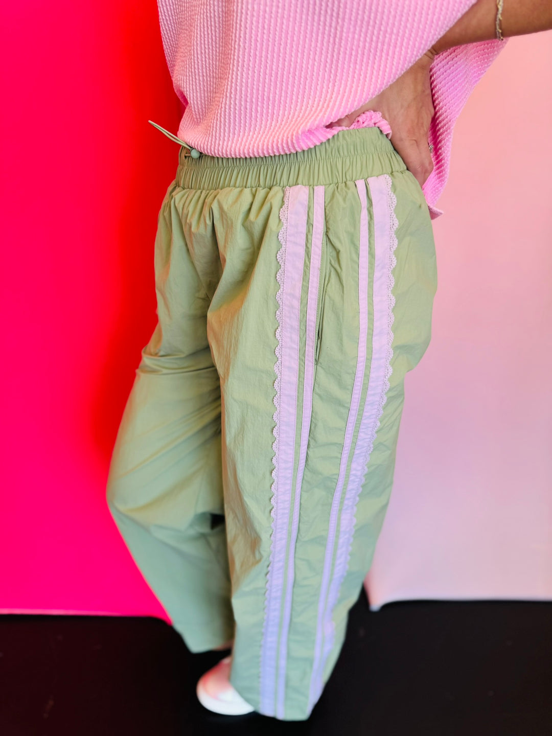 Sage & Lilac Side Track Pants
