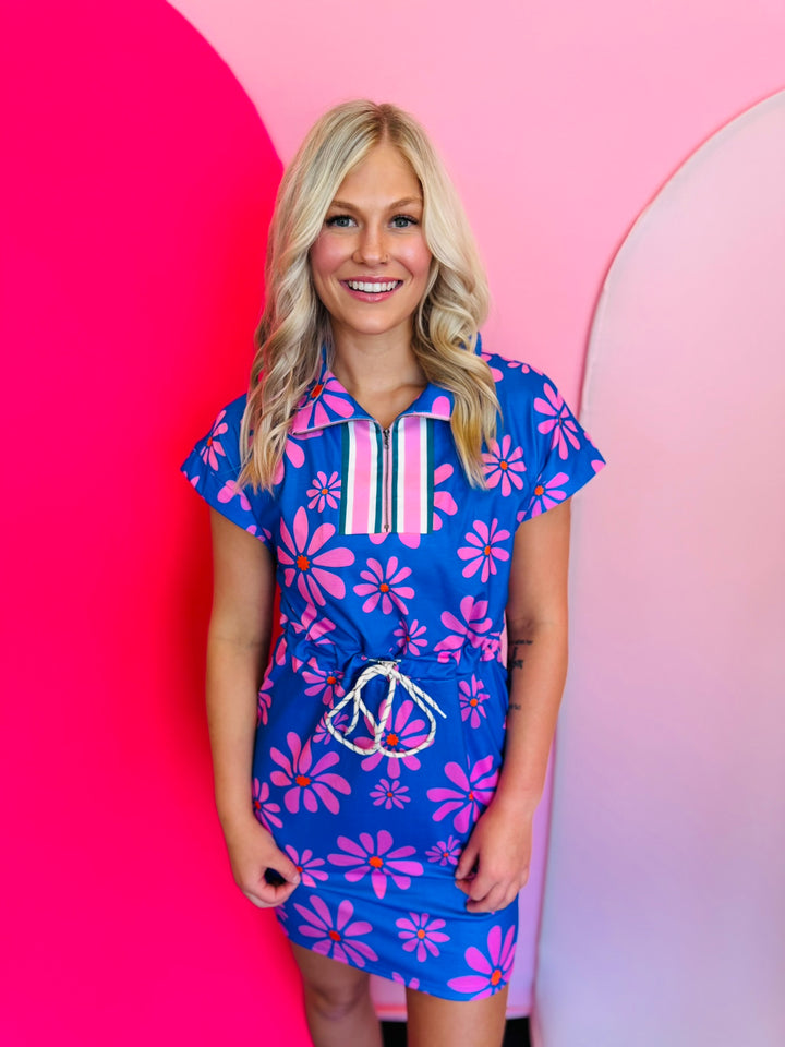 Floral Cap Sleeve Dress